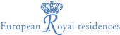 Logotyp składa się z błękitnego napisu European Royal residences. Litera R jest większa i od góry dekorowana jest koroną.