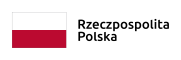 Logotyp Rzeczpospolitej Polskiej składa się z biało-czerwonej flagi i napisu Rzeczpospolita Polska. 